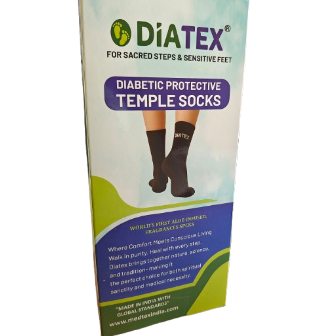 Temple Socks For Men And Women,Aloe-Infused, Fragrant socks, Temple visit, Pada yathra socks,Girivalam socks