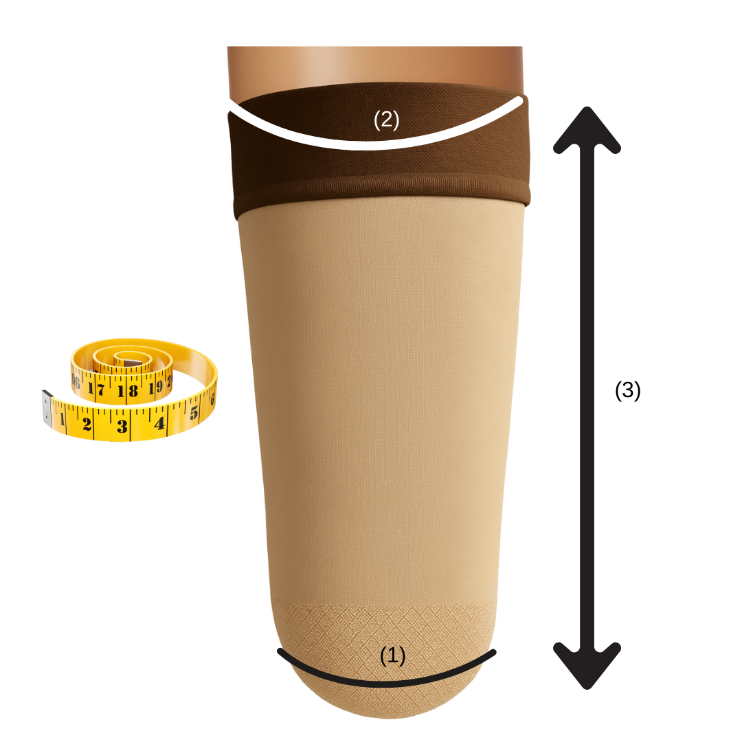 Prosthetic Stump Compression Socks for Amputees – Seamless Prosthetic Stump Shrinker Socks (Custom Made / Made to Order)