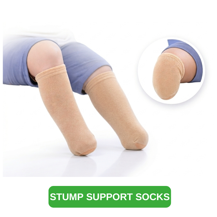 Prosthetic Stump Compression Socks for Amputees – Seamless Prosthetic Stump Shrinker Socks (Custom Made / Made to Order)